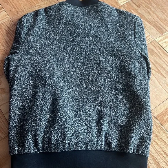 ZARA Mouline Bomber Jacket XL - Picture 4 of 4